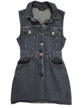 Lulu's Dark Wash Denim Mini Dress